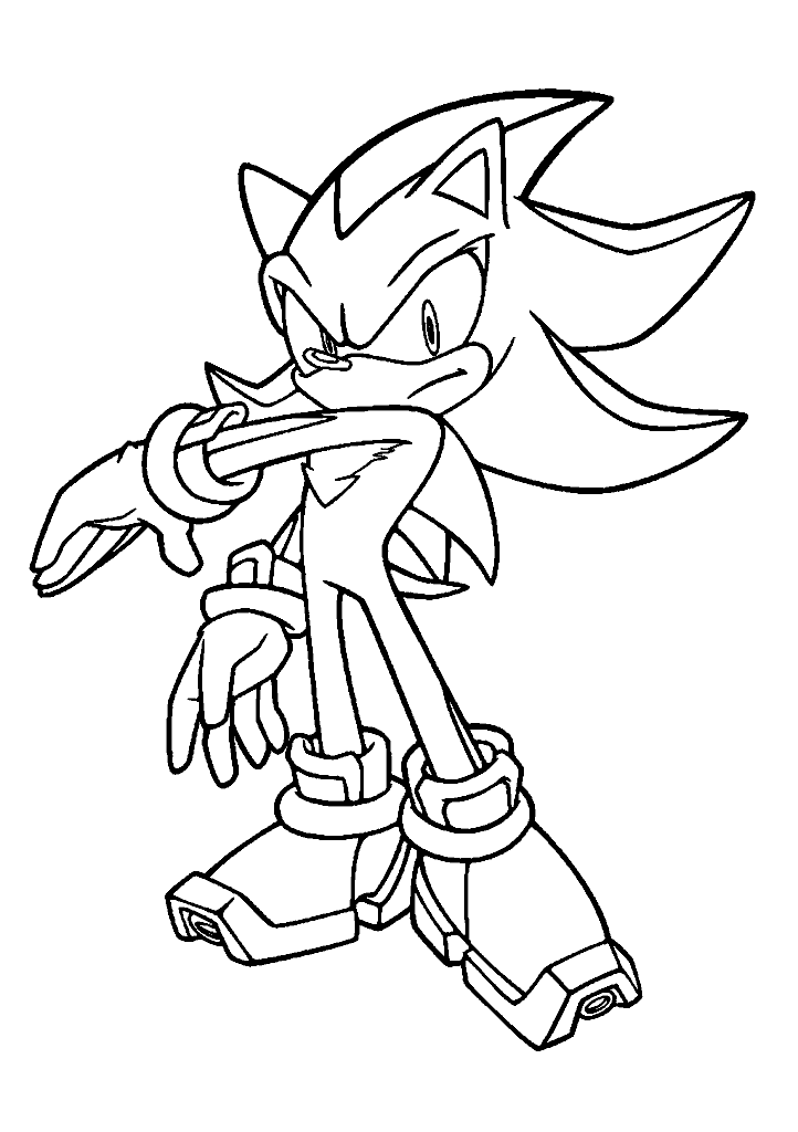 sonic para colorir