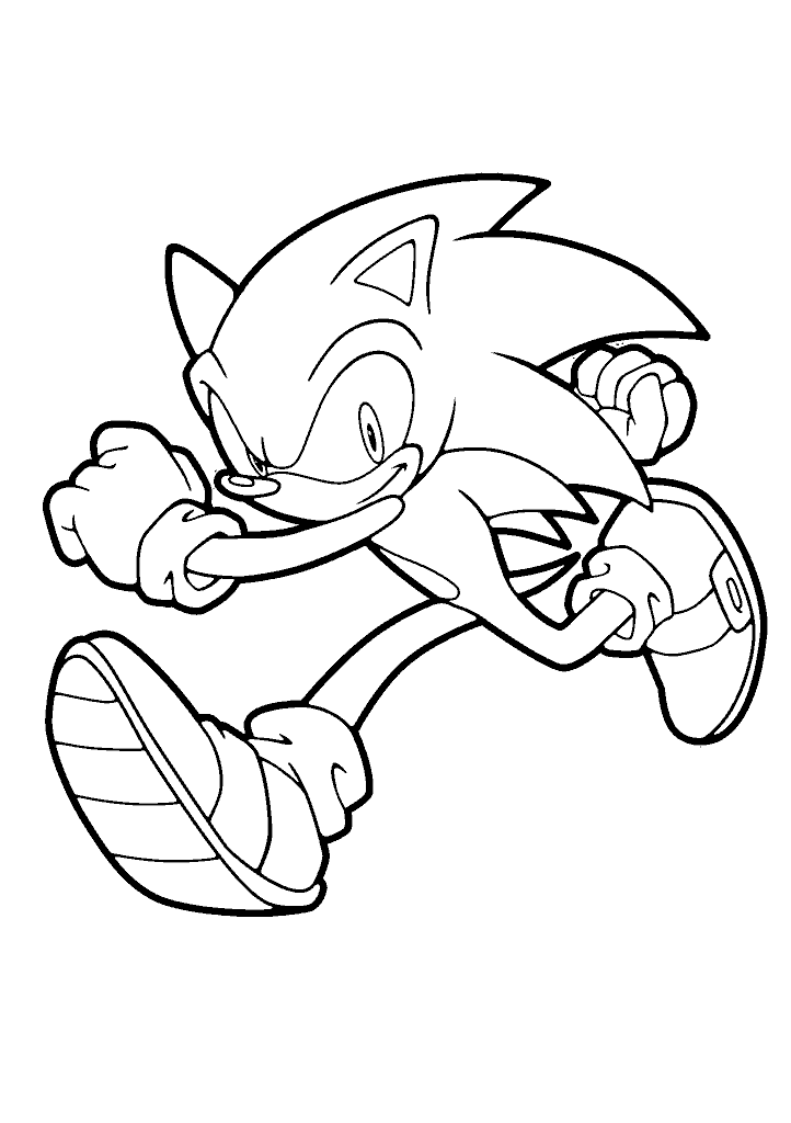 sonic para colorir