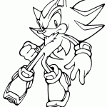 sonic para colorir