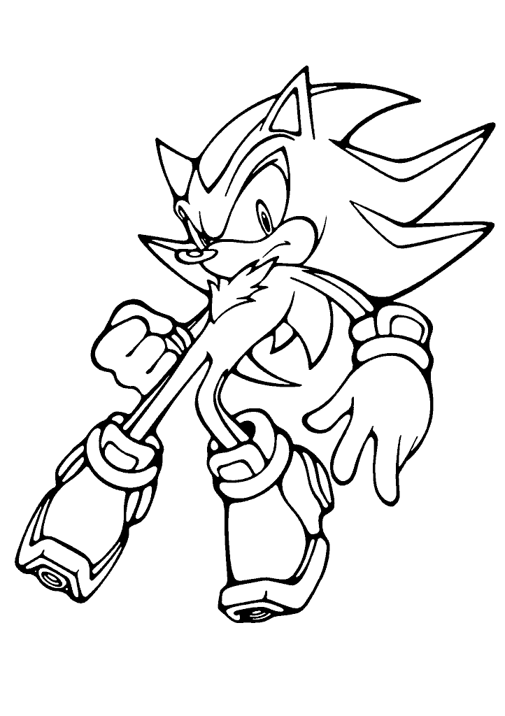 sonic para colorir