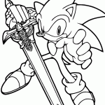 sonic para colorir