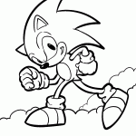 sonic para colorir