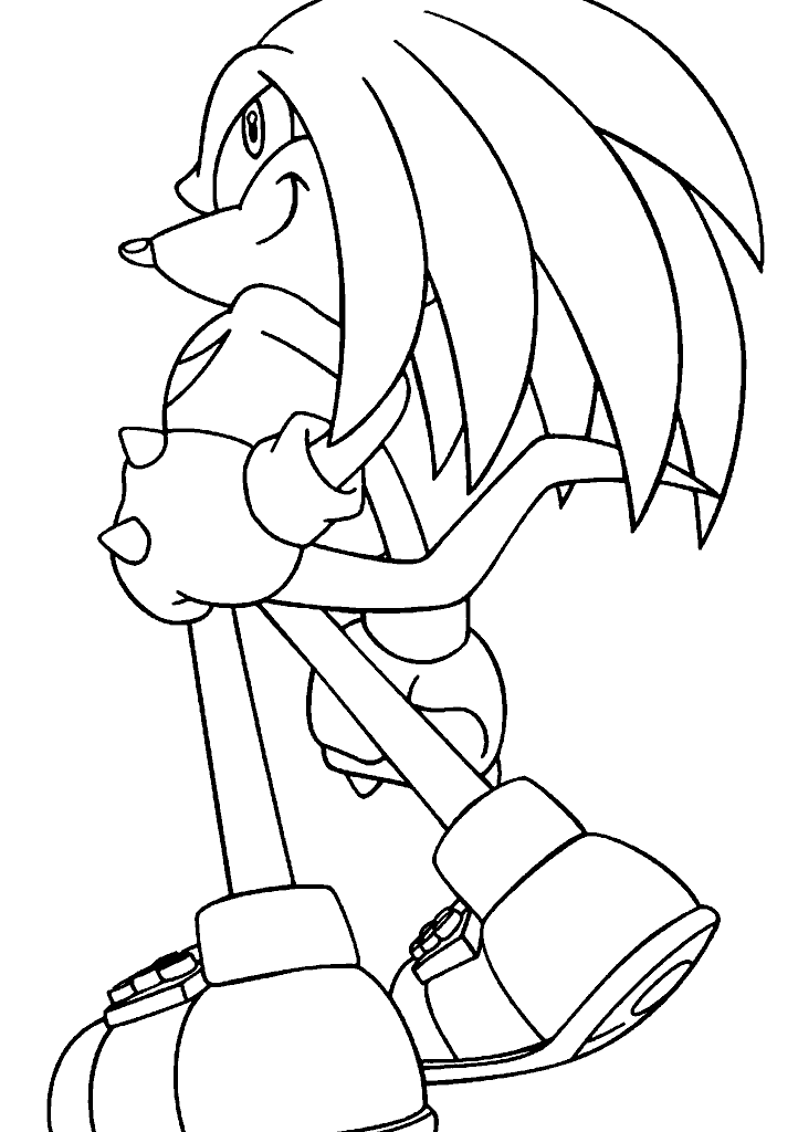 sonic para colorir