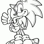 sonic para colorir