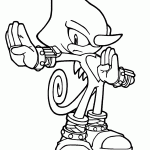 sonic para colorir
