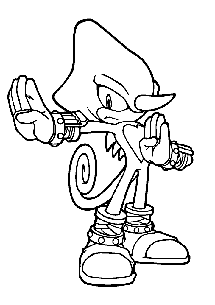 sonic para colorir