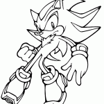sonic para colorir