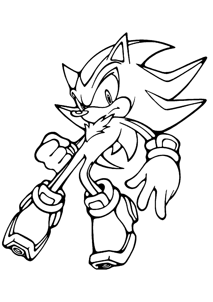 sonic para colorir