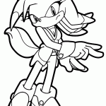 sonic para colorir