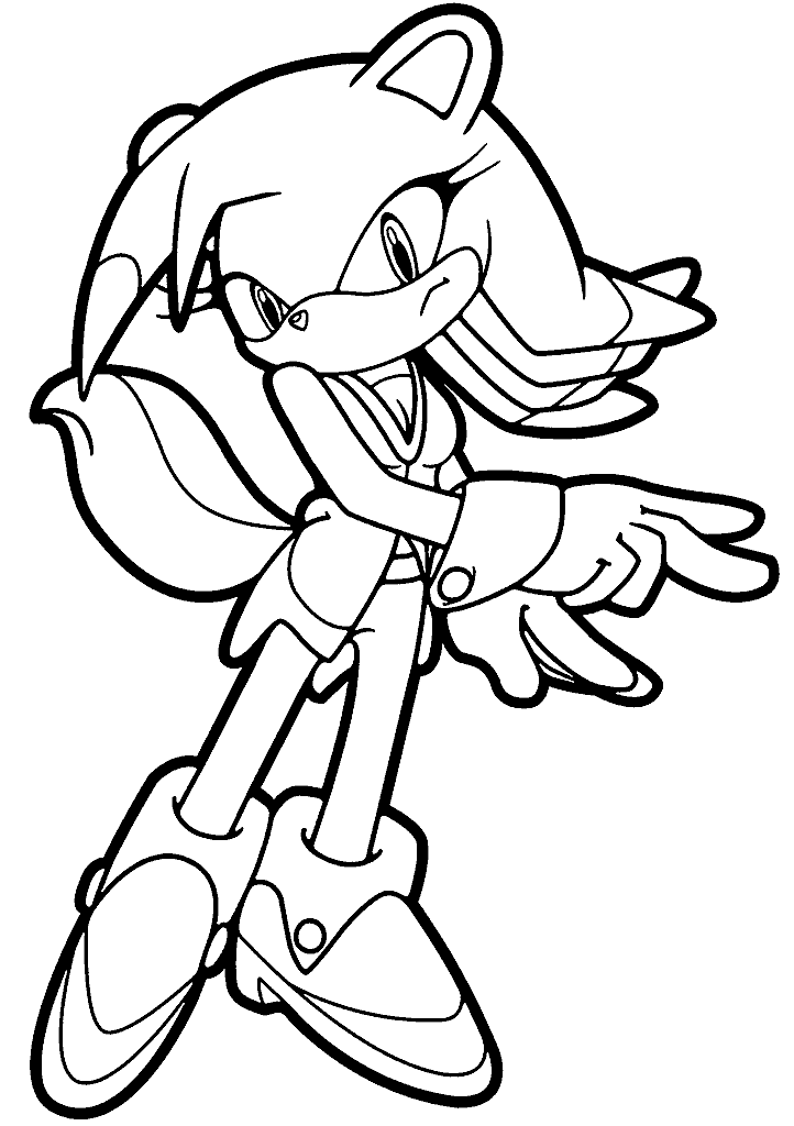 sonic para colorir