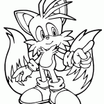 sonic para colorir