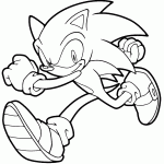 sonic para colorir