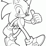 sonic para colorir