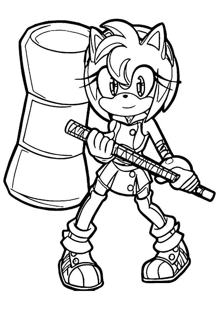 sonic para colorir