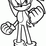 sonic para colorir