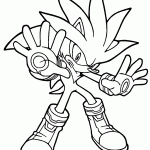 sonic para colorir