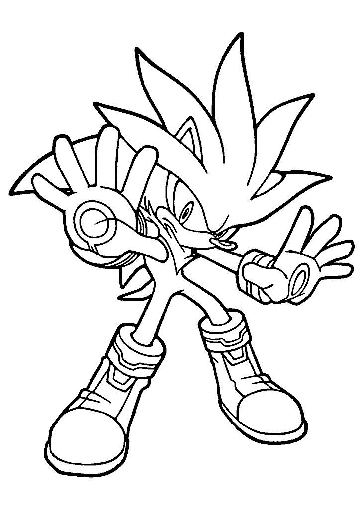 sonic para colorir