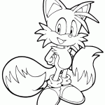 sonic para colorir
