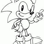 sonic para colorir