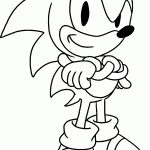 sonic para colorir