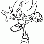 sonic para colorir