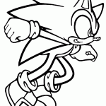sonic para colorir