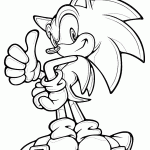sonic para colorir