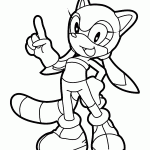 sonic para colorir