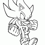 sonic para colorir
