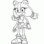 sonic para colorir