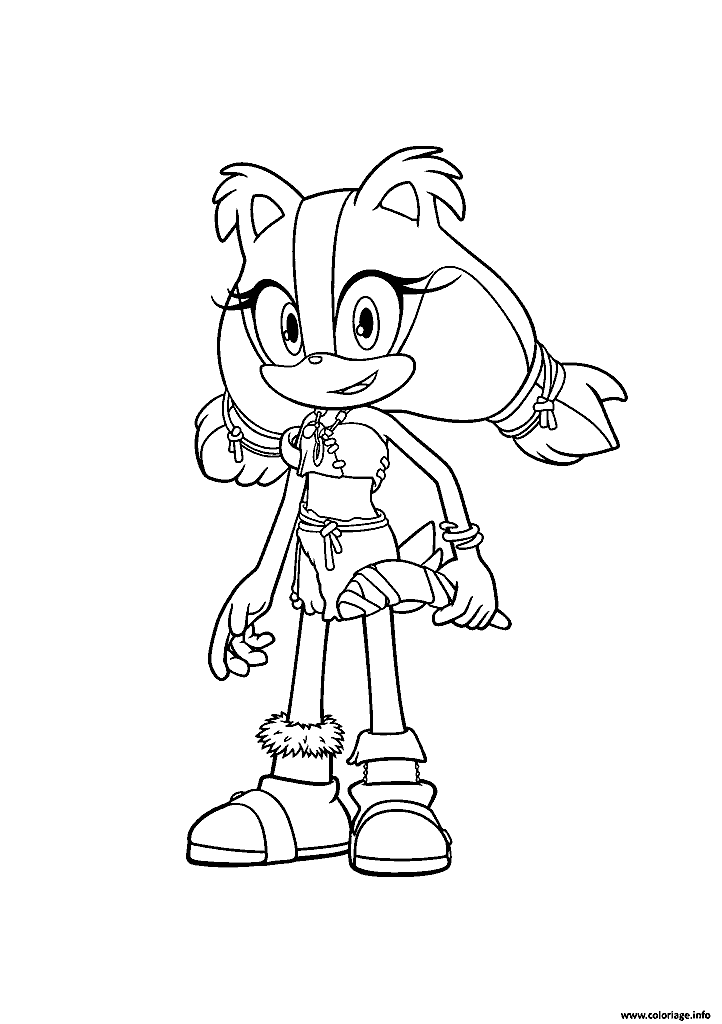 sonic para colorir