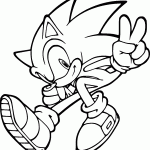 sonic para colorir