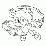 sonic para colorir