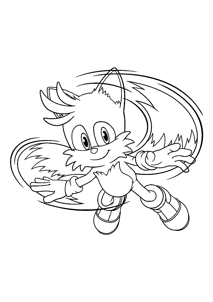 sonic para colorir