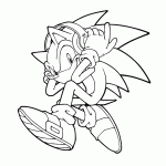 sonic para colorir