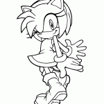 sonic para colorir