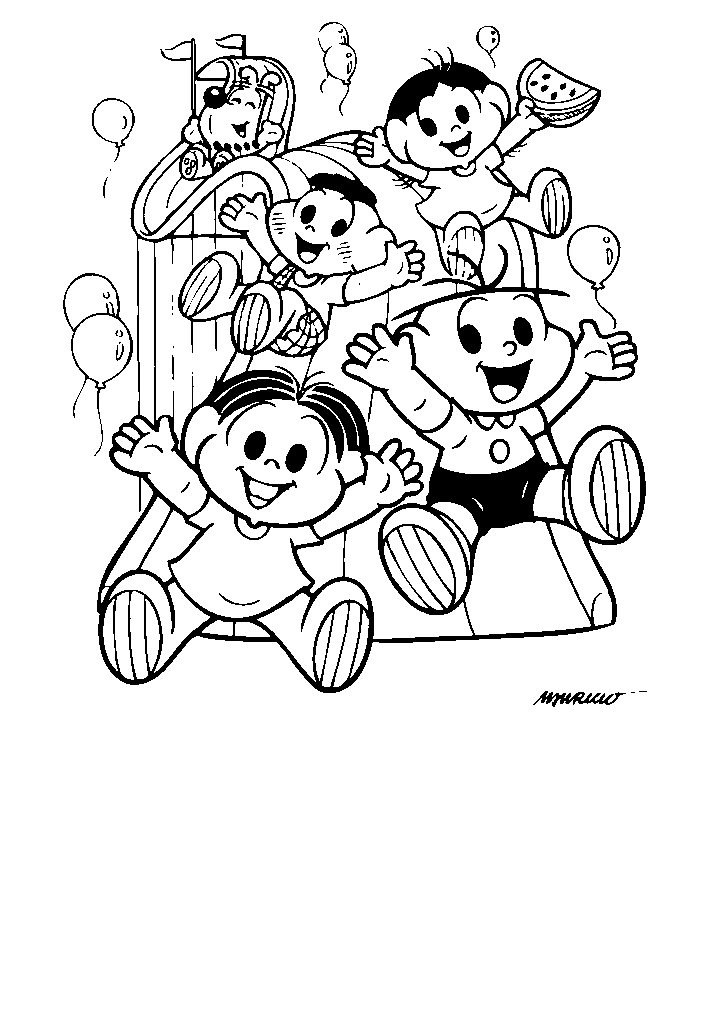 Turma Da Monica Para Colorir 1 Vem Colorir