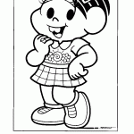 turma da monica para colorir