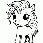 unicornio para colorir