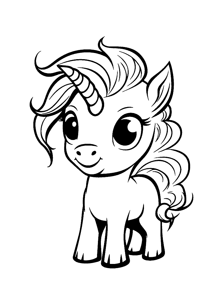 unicornio para colorir