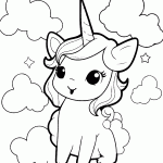 unicornio para colorir
