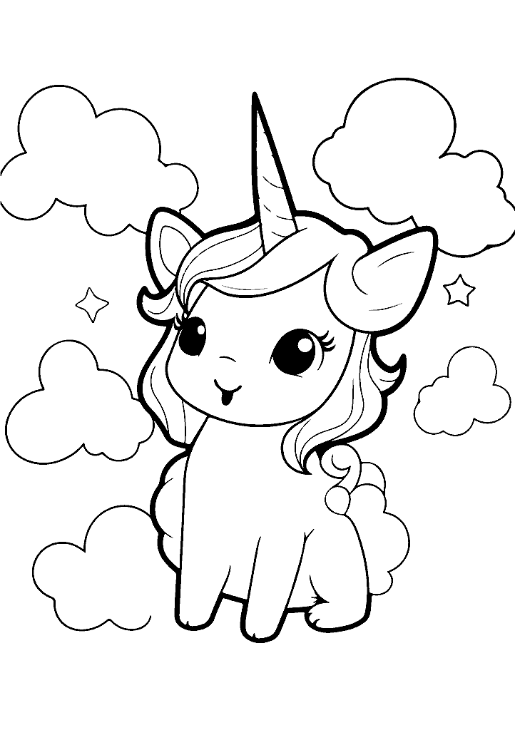 unicornio para colorir