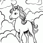 unicornio para colorir