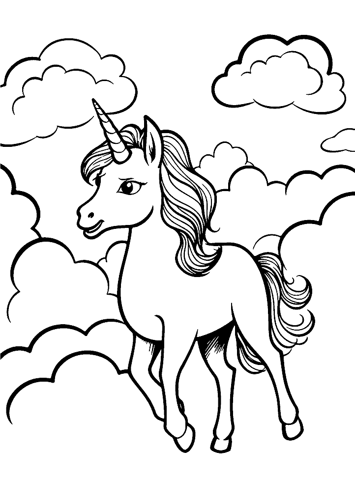 unicornio para colorir