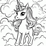 unicornio para colorir