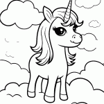 unicornio para colorir