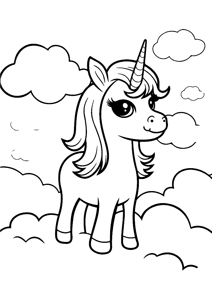unicornio para colorir