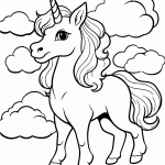 unicornio para colorir