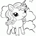 unicornio para colorir