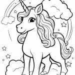 unicornio para colorir